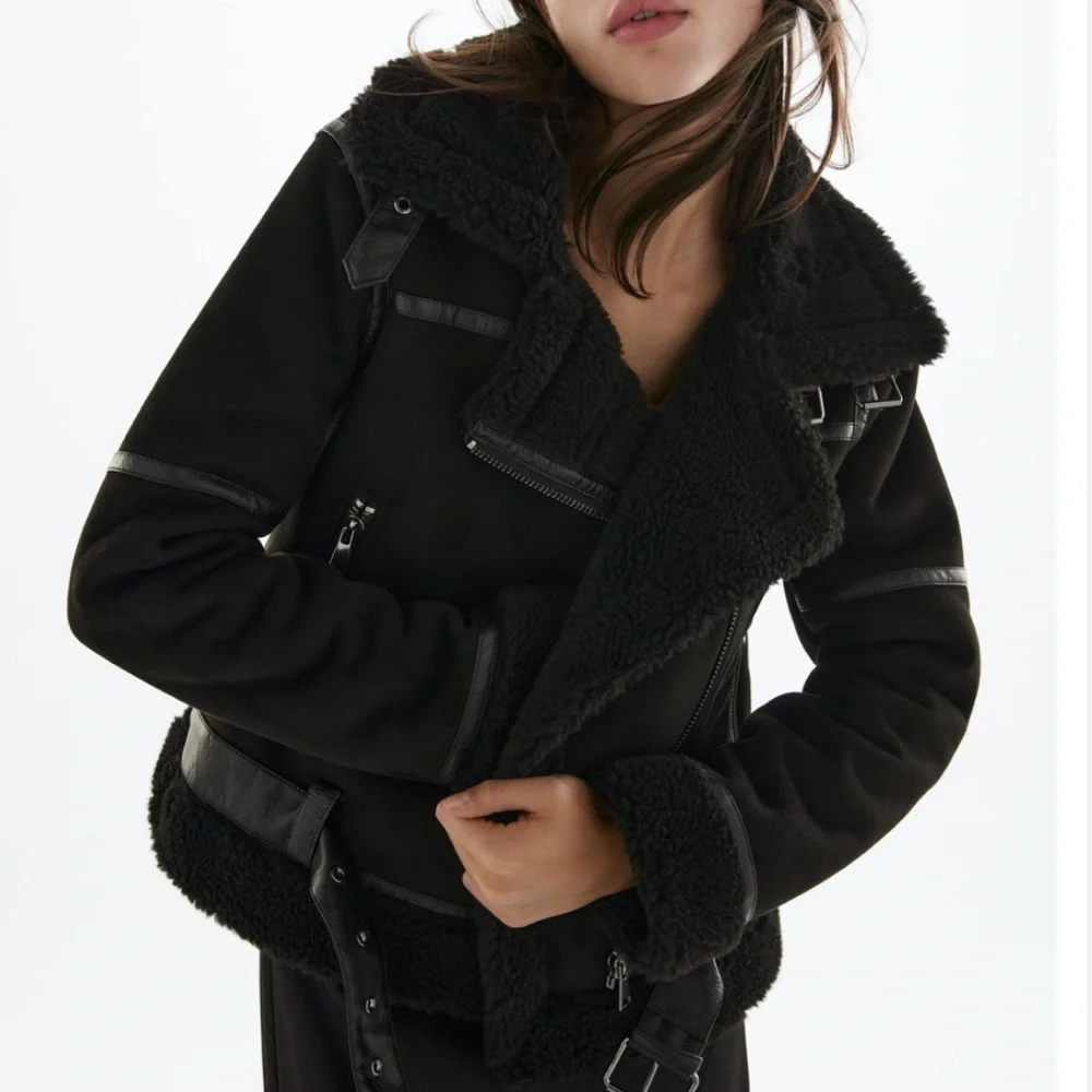 ZARA DOUBLE-FACED JACKET XS - Picture 3 of 7